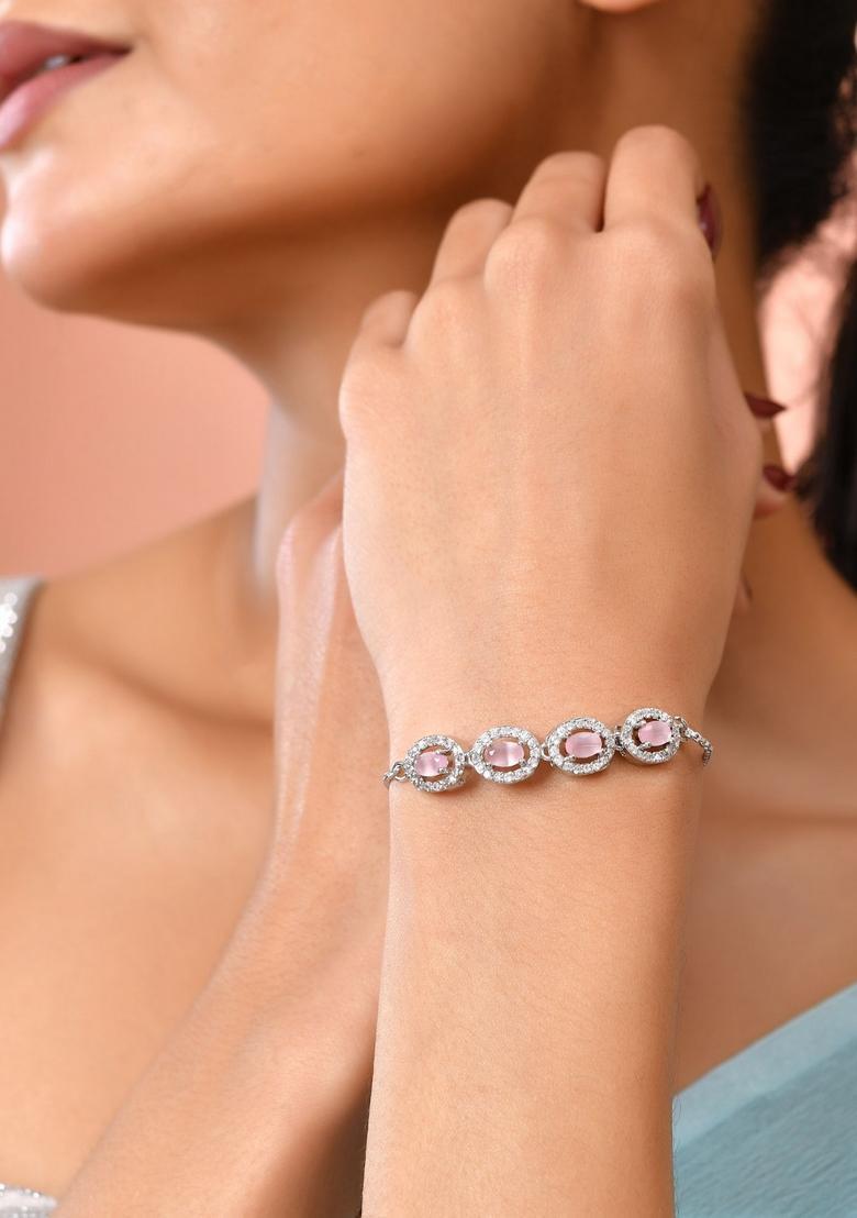 Pink Stainless Steel Bracelet - Indya