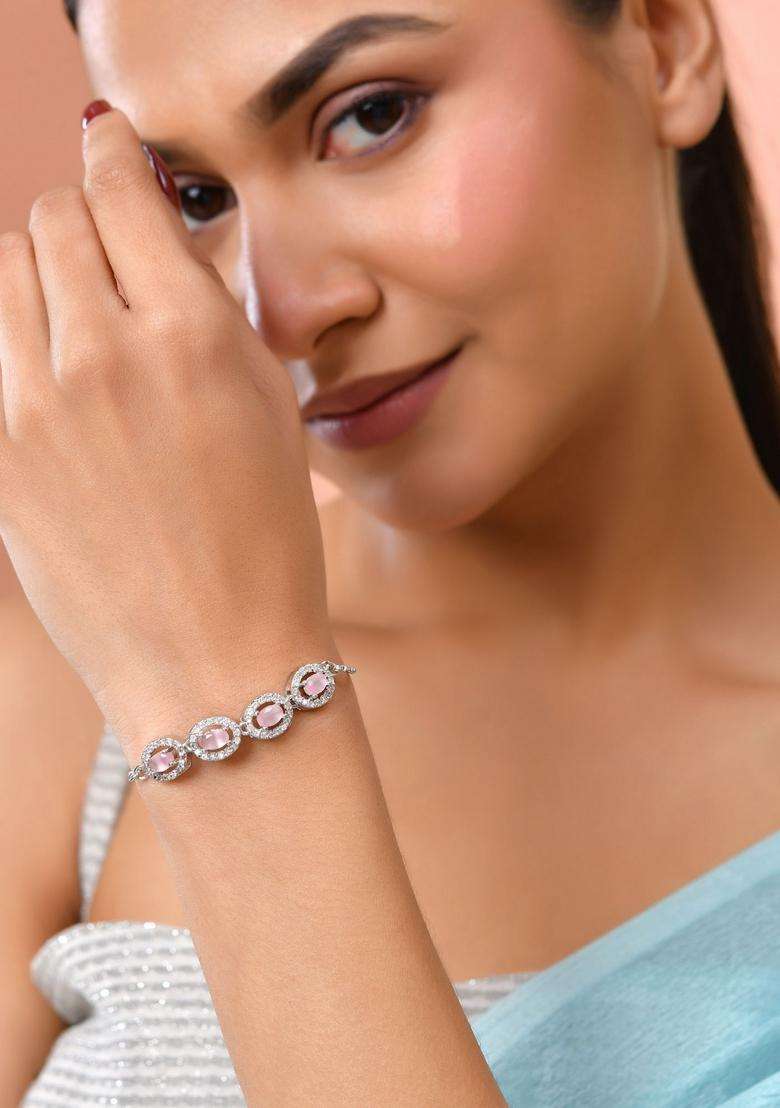 Pink Stainless Steel Bracelet - Indya