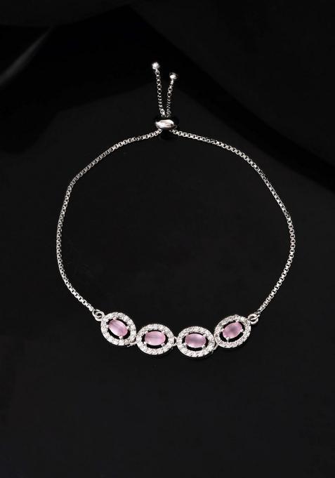 Pink Stainless Steel Bracelet