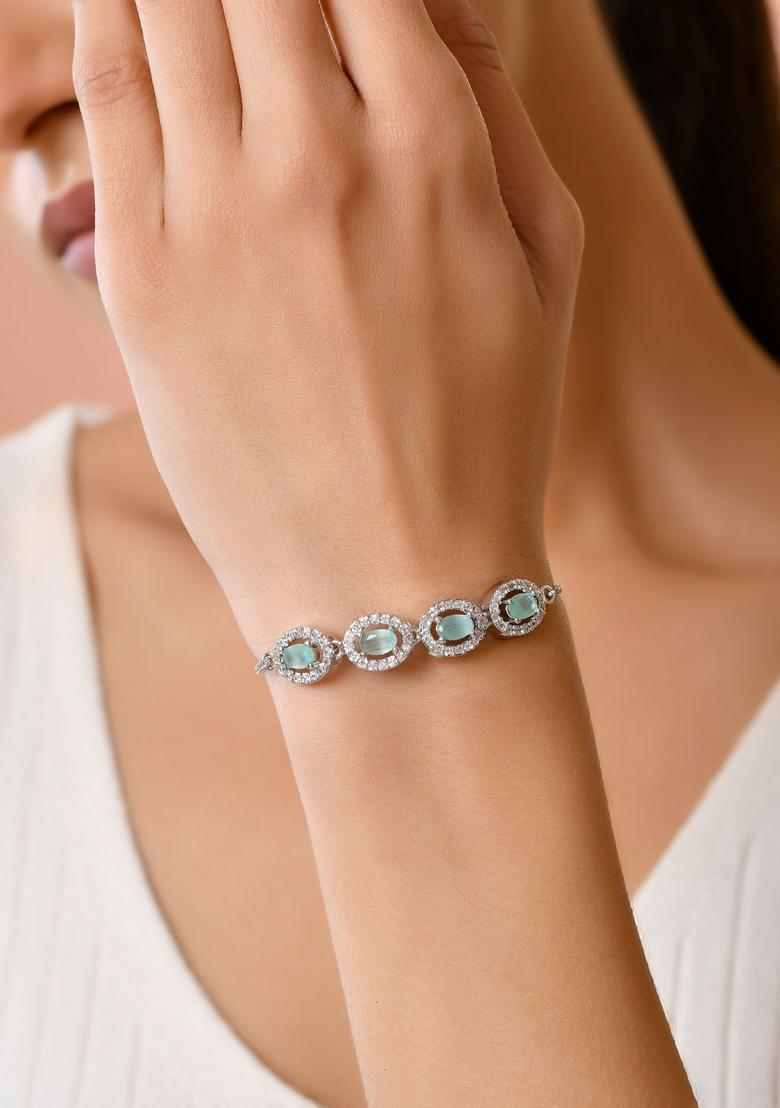 Mint Green Stainless Steel Bracelet - Indya