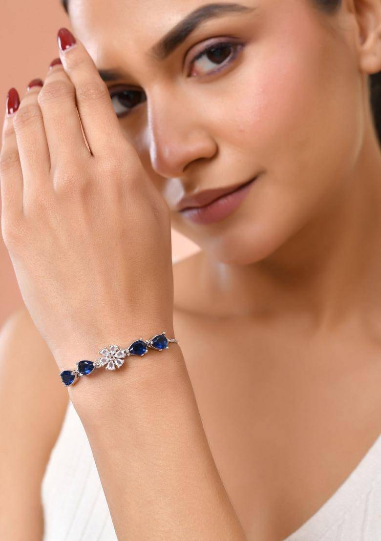 Blue Stainless Steel Bracelet - Indya