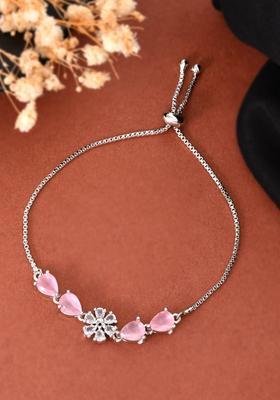 Pink Stainless Steel Bracelet