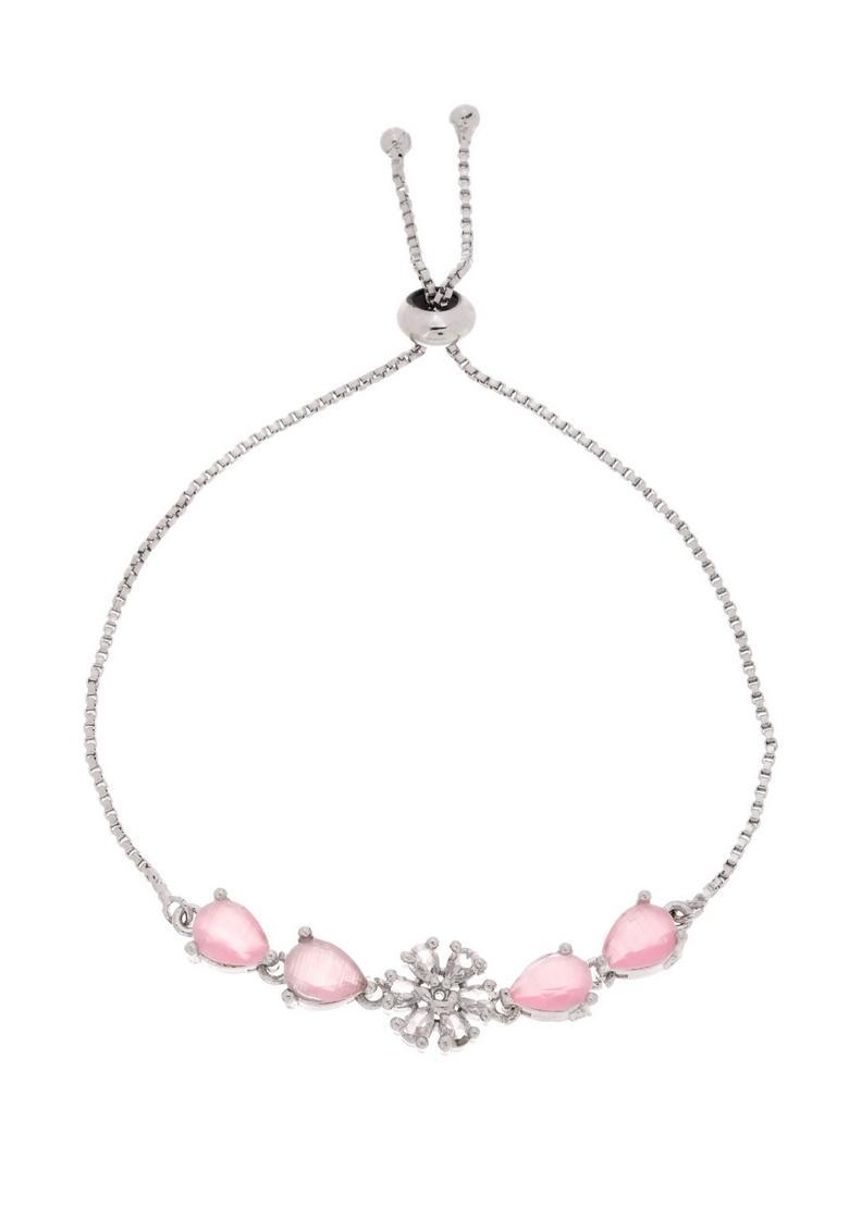 Pink Stainless Steel Bracelet - Indya