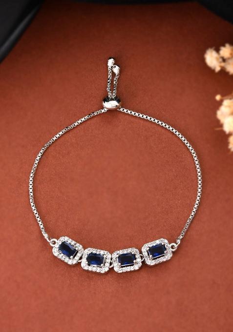 Blue Stainless Steel Bracelet