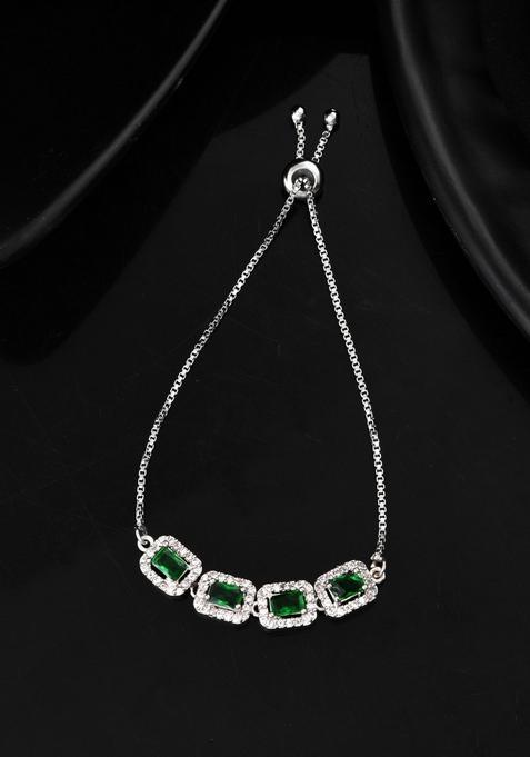 Green Stainless Steel Bracelet