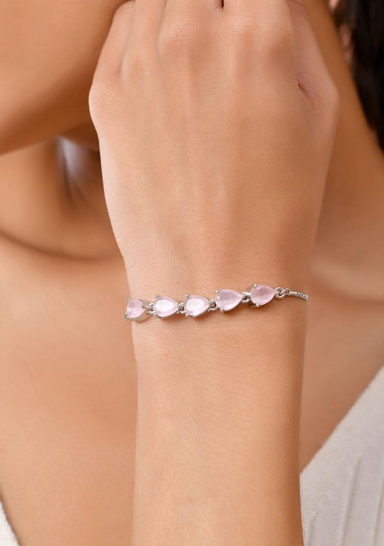 Pink Stainless Steel Bracelet - Indya