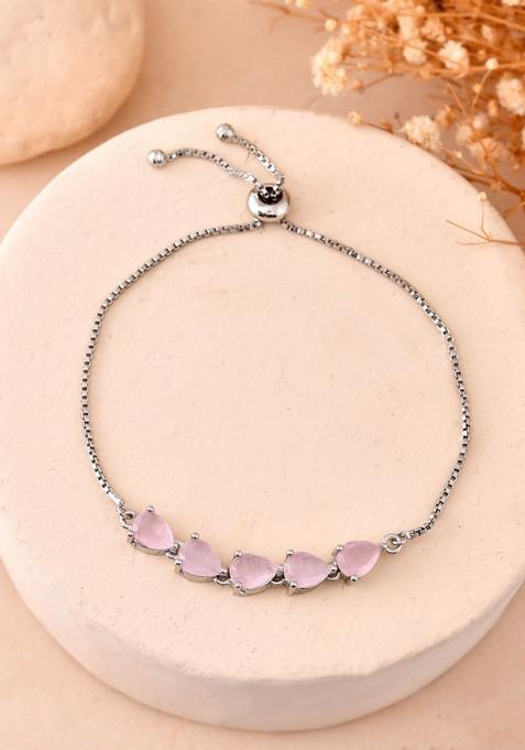 Pink Stainless Steel Bracelet
