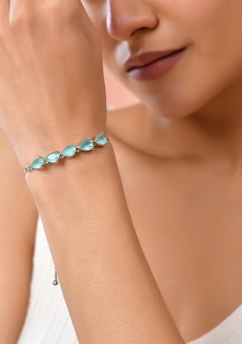 Mint Green Stainless Steel Bracelet - Indya