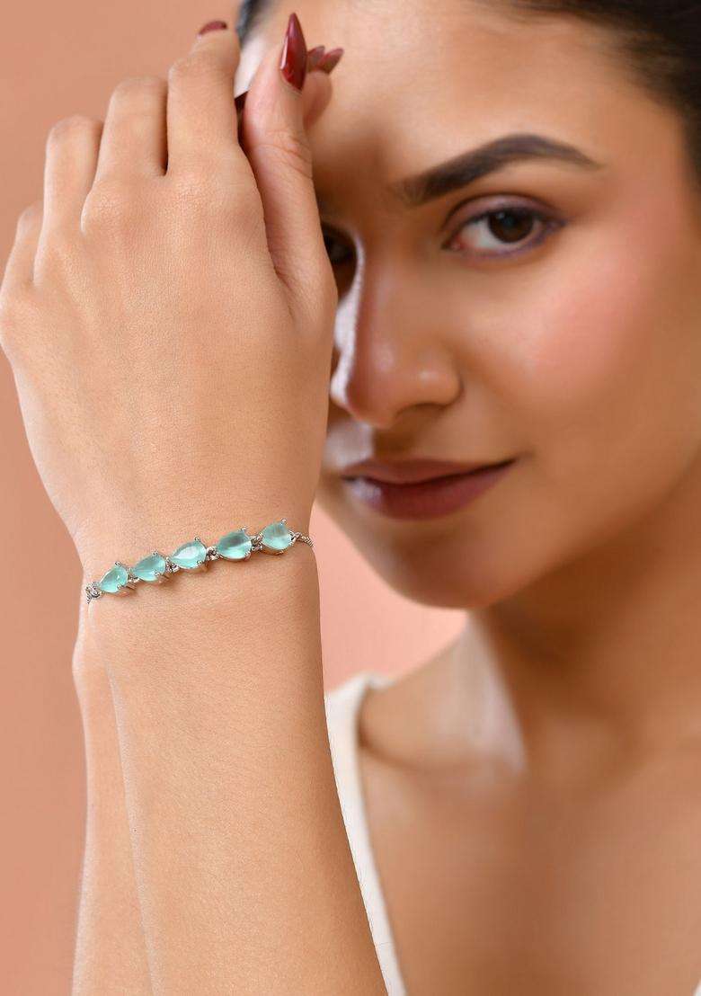 Mint Green Stainless Steel Bracelet - Indya