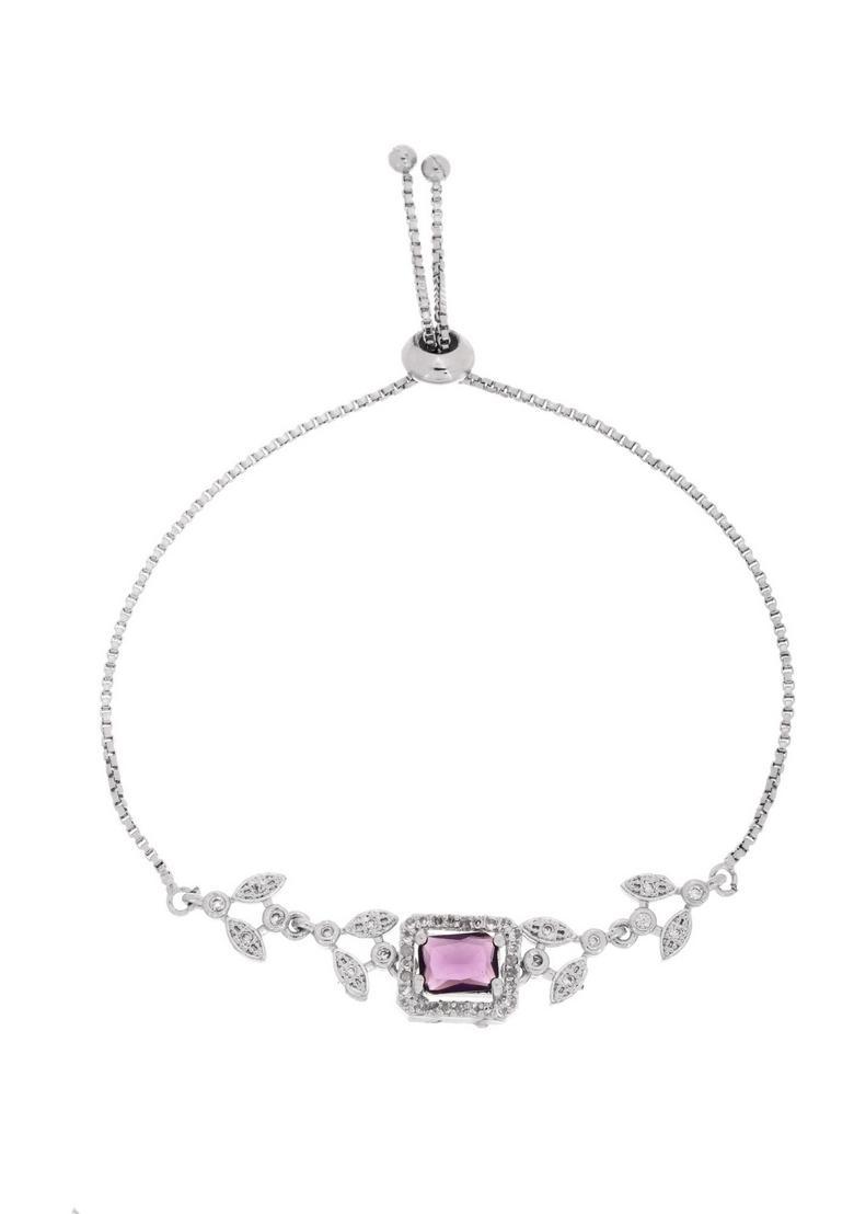 Purple Stainless Steel Bracelet - Indya