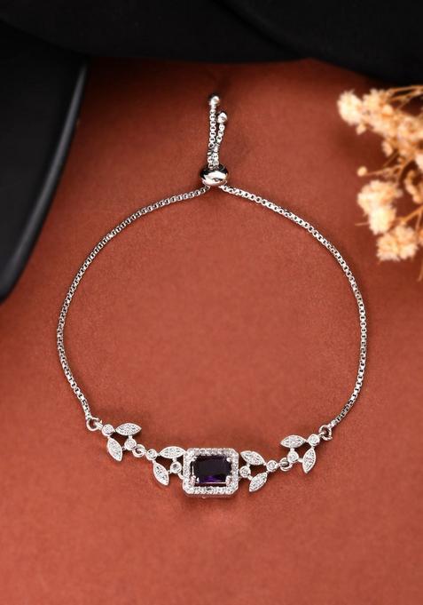 Purple Stainless Steel Bracelet