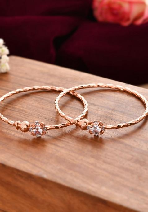 Rose Gold Stainless Steel Bangles