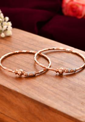 Rose Gold Stainless Steel Bangles