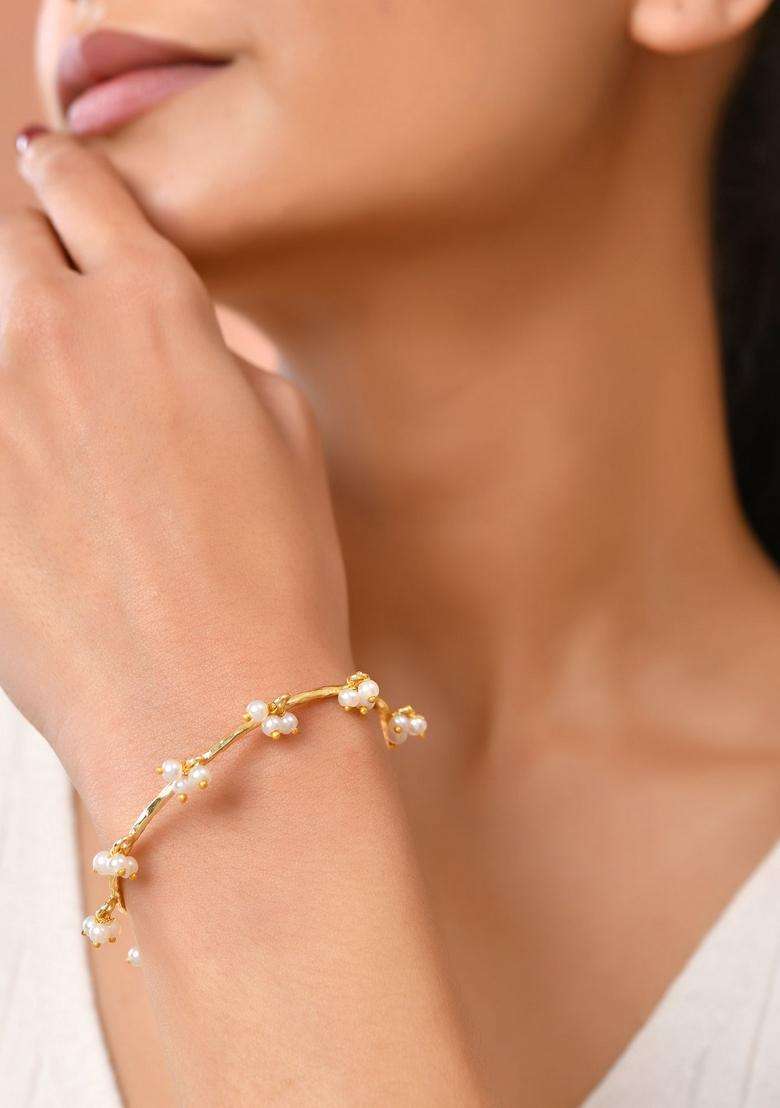 Gold Stainless Steel Bracelet - Indya