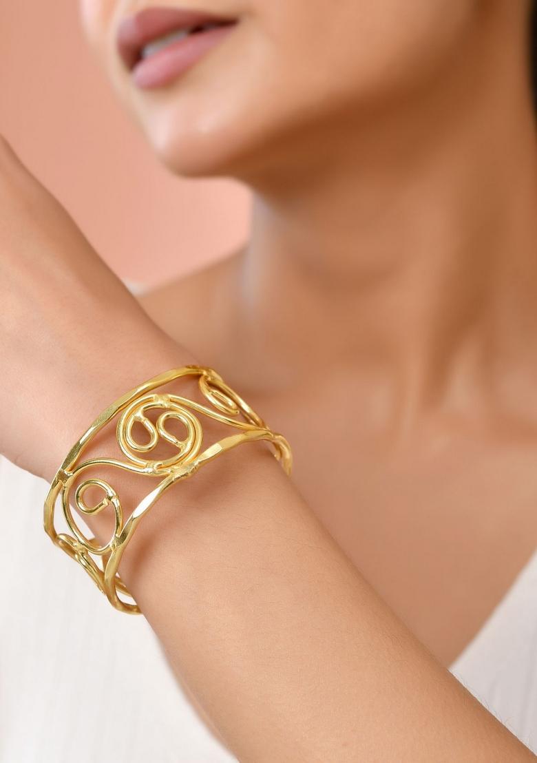 Gold Stainless Steel Bracelet - Indya