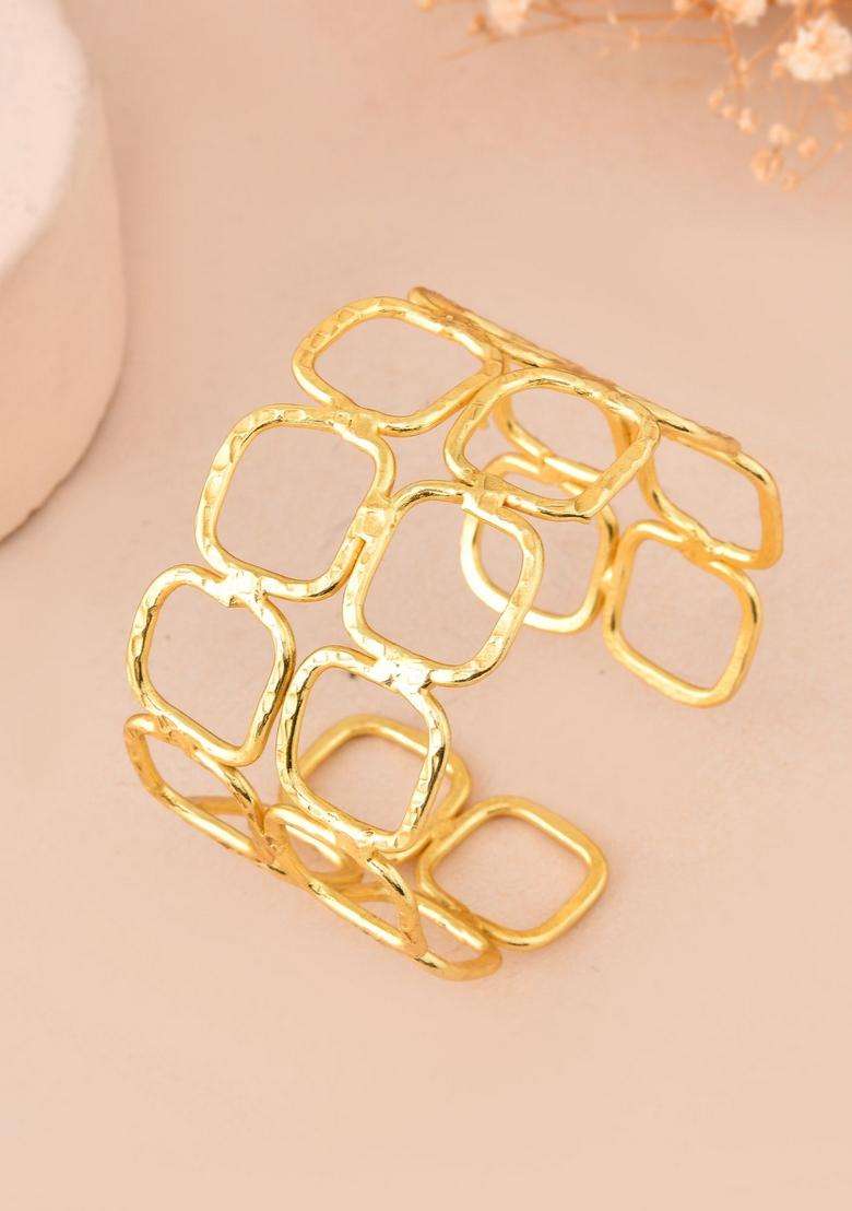 Gold Stainless Steel Bracelet - Indya