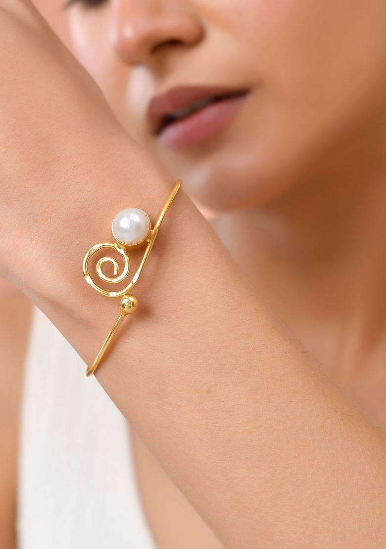 Gold Stainless Steel Bracelet - Indya