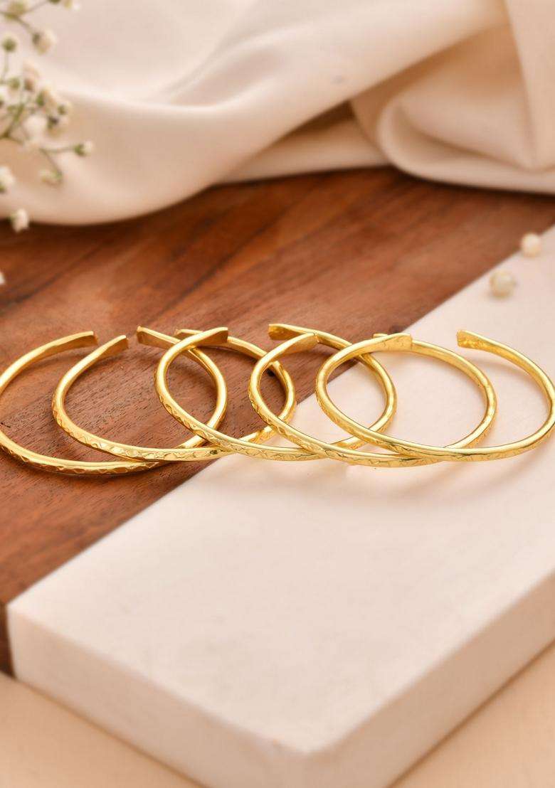 Gold Stainless Steel Bracelet - Indya