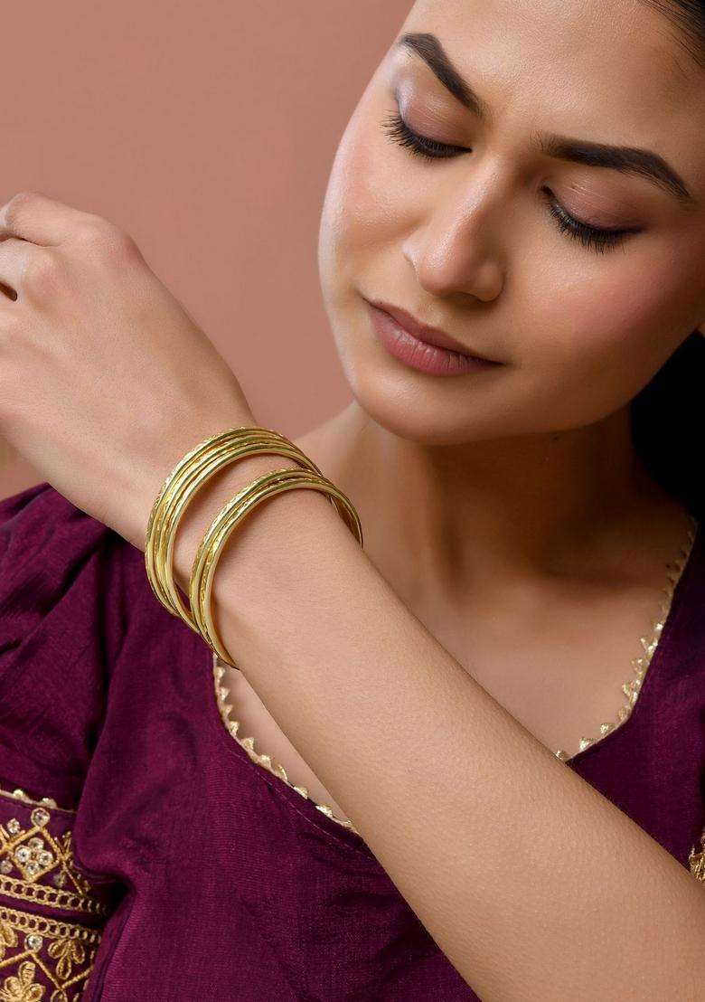Gold Stainless Steel Bracelet - Indya