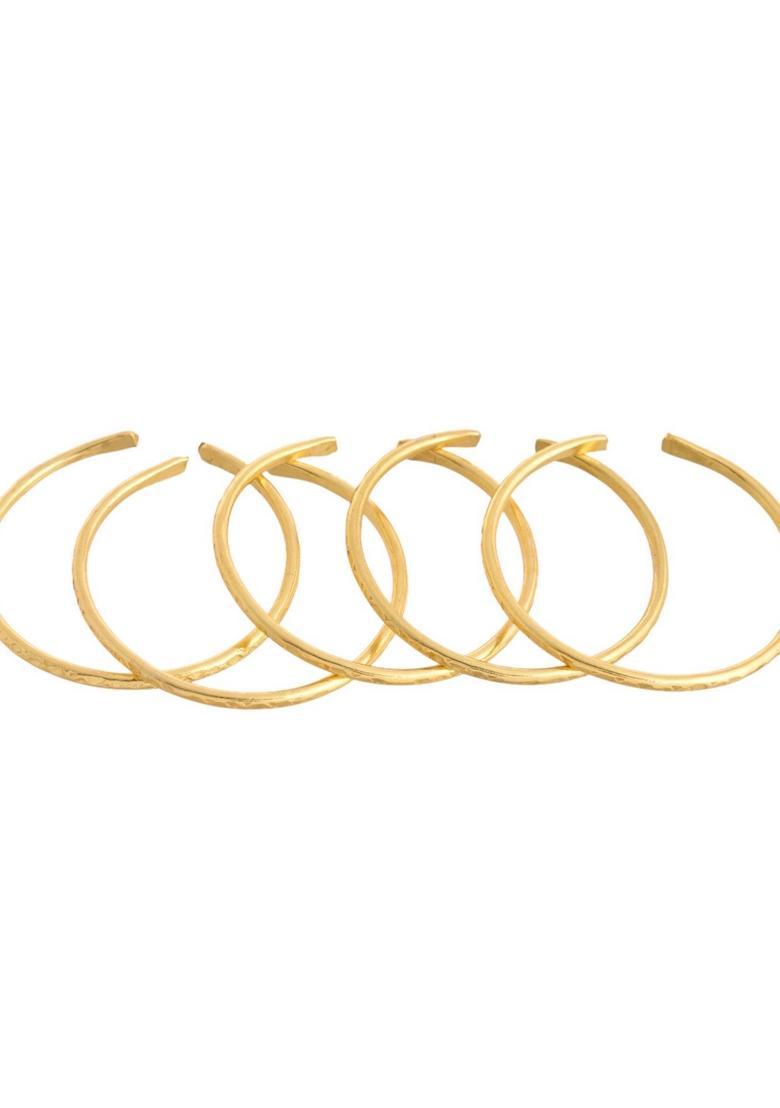 Gold Stainless Steel Bracelet - Indya