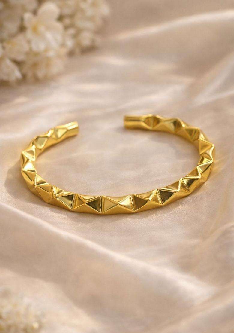 Gold Stainless Steel Bracelet - Indya
