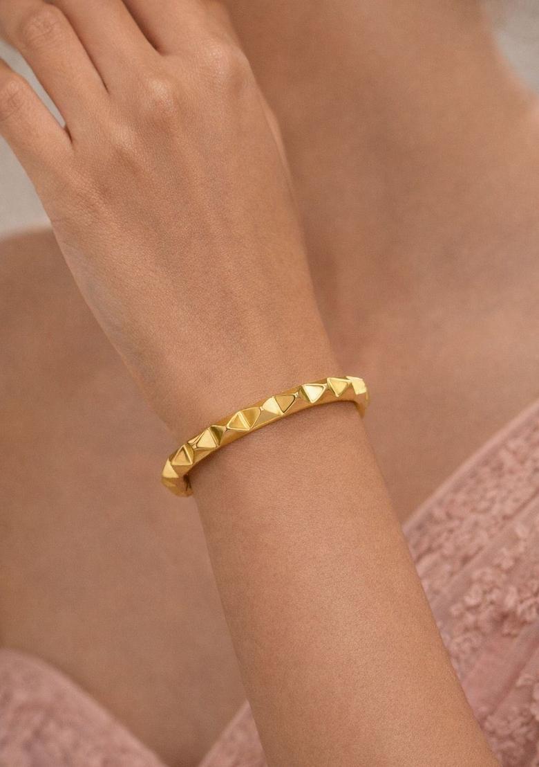 Gold Stainless Steel Bracelet - Indya