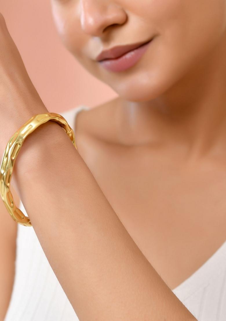 Gold Stainless Steel Bracelet - Indya