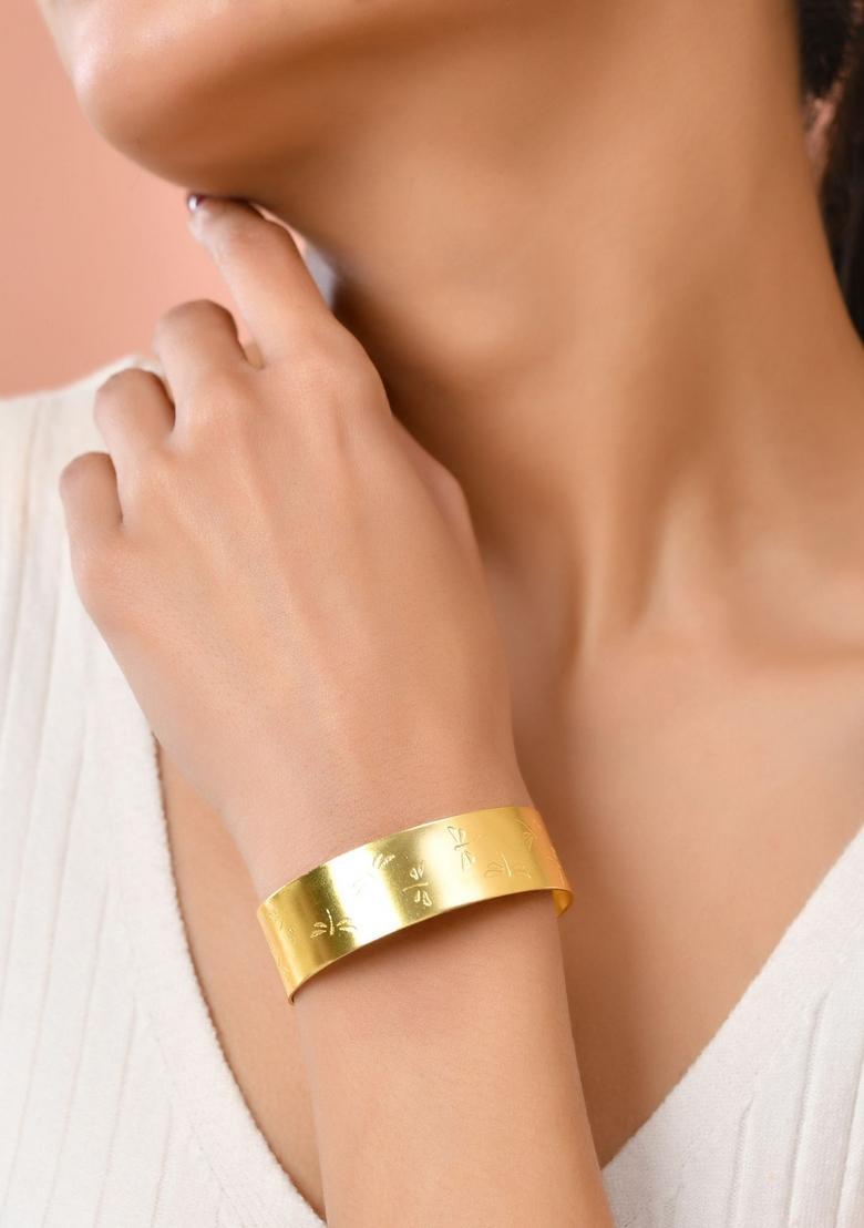 Gold Stainless Steel Bracelet - Indya