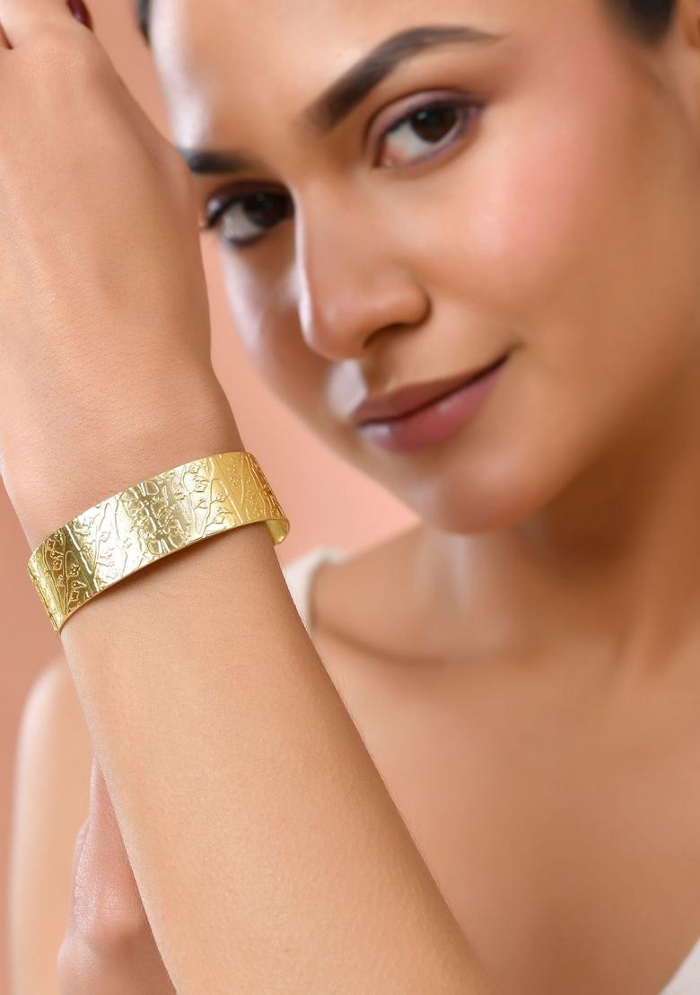 Gold Stainless Steel Bracelet - Indya