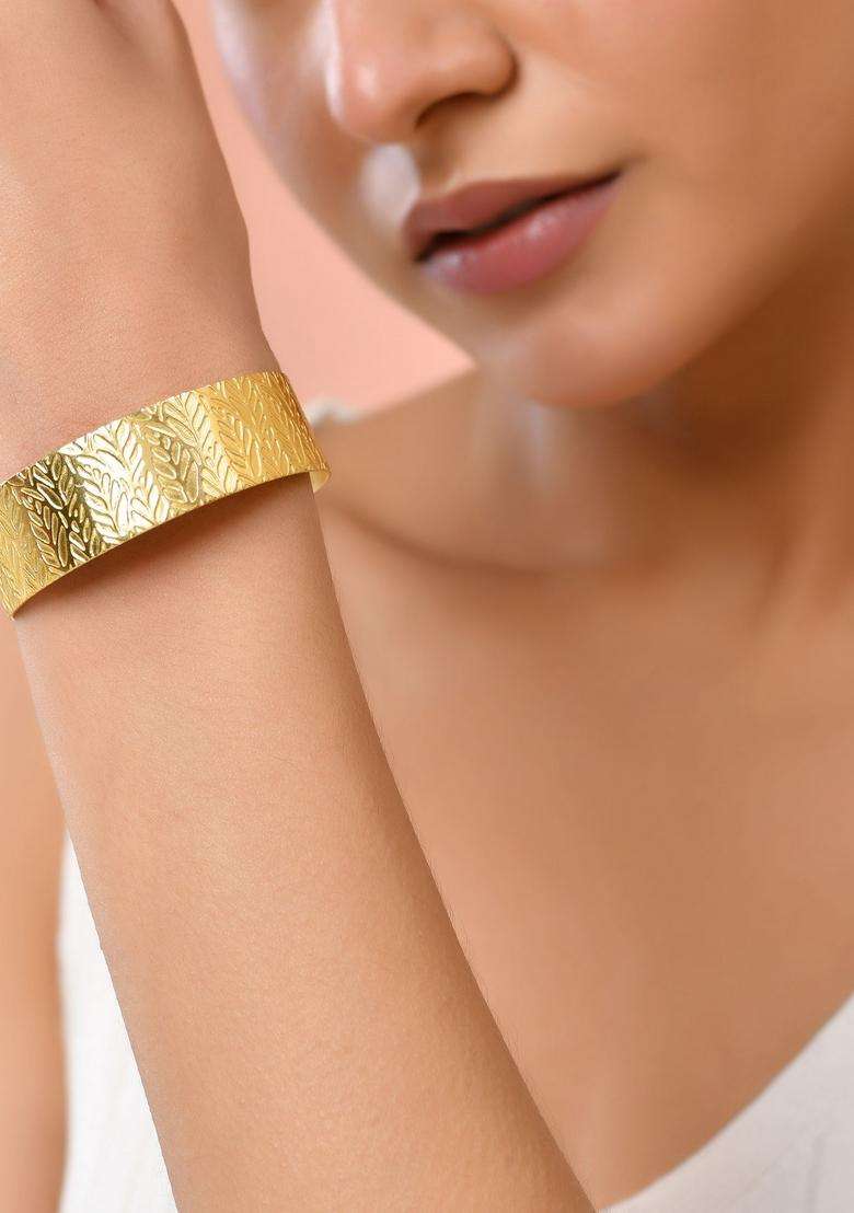 Gold Stainless Steel Bracelet - Indya