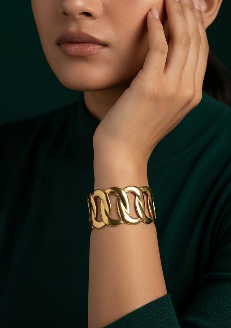 Gold Stainless Necklace - Indya