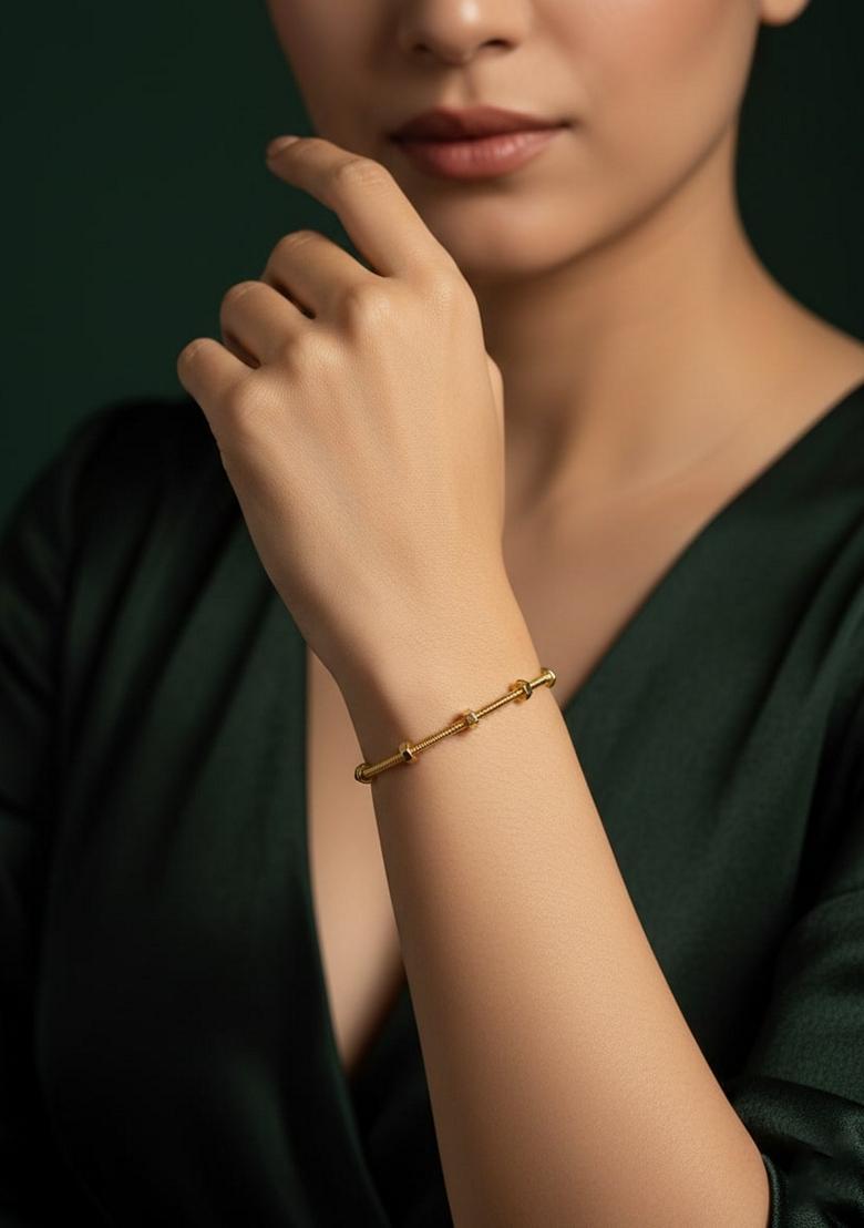 Gold Stainless Necklace - Indya