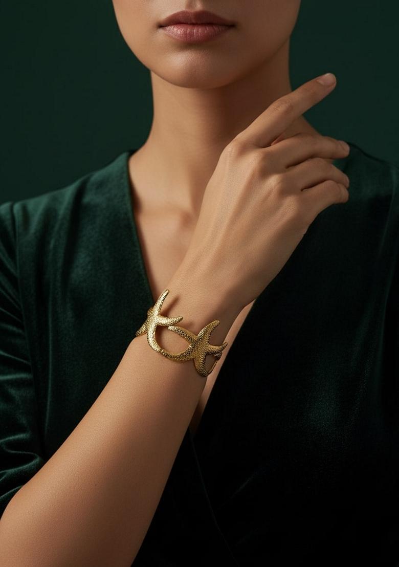 Gold Stainless Necklace - Indya