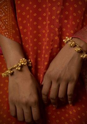 Golden Brass Bangles Set