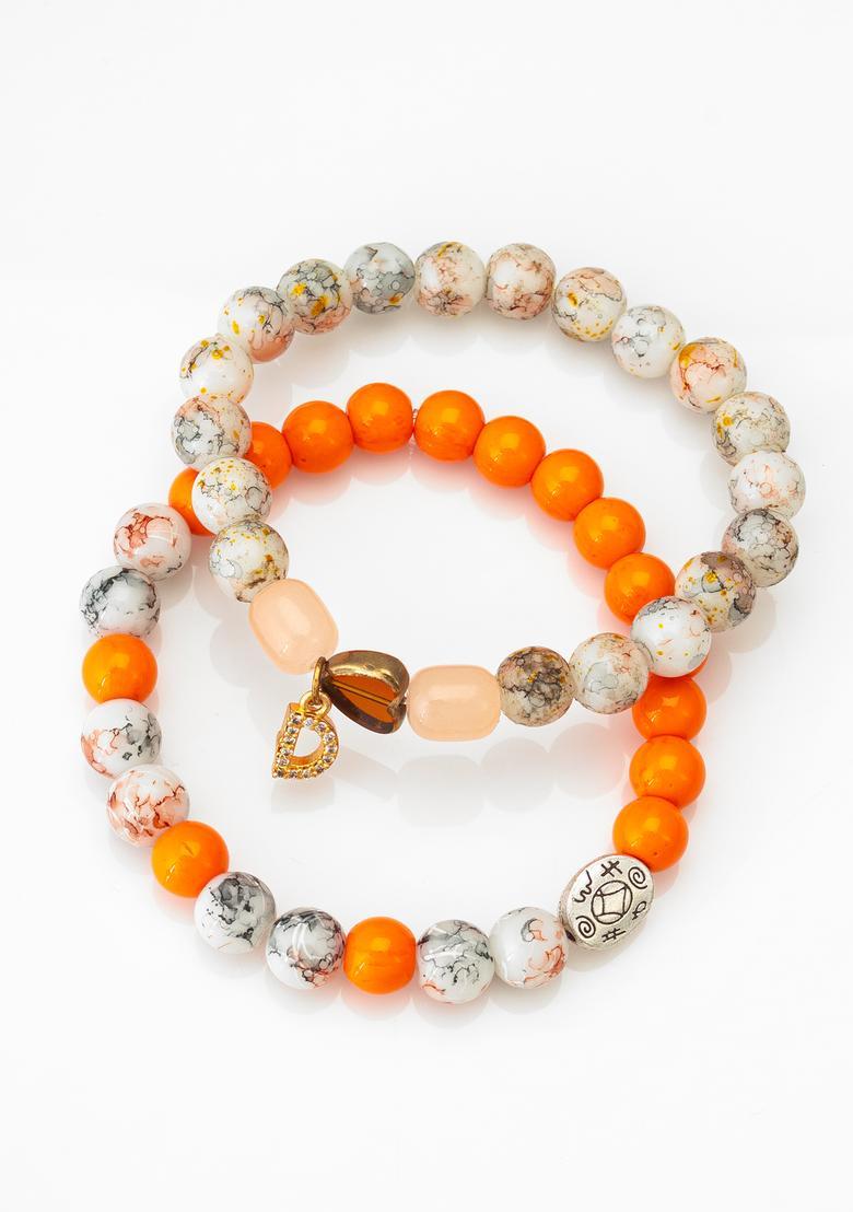 Multicolor Beads Alloy Bracelet - Indya