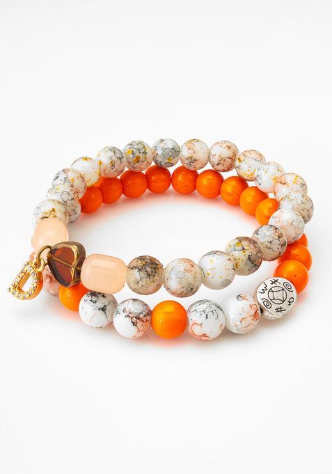 Multicolor Beads Alloy Bracelet