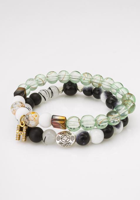 Multicolor Mirror Work Alloy Bracelet