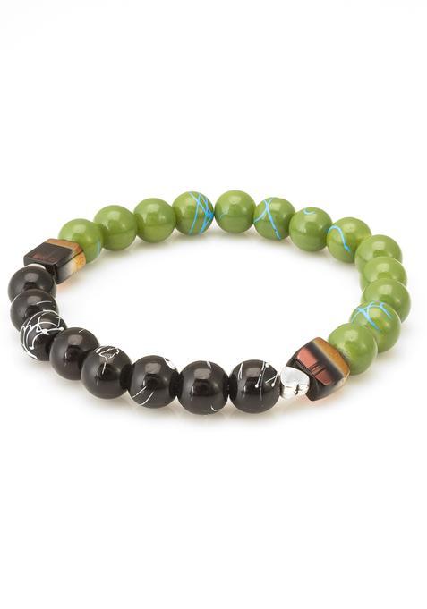 Multicolor Beads Alloy Bracelet