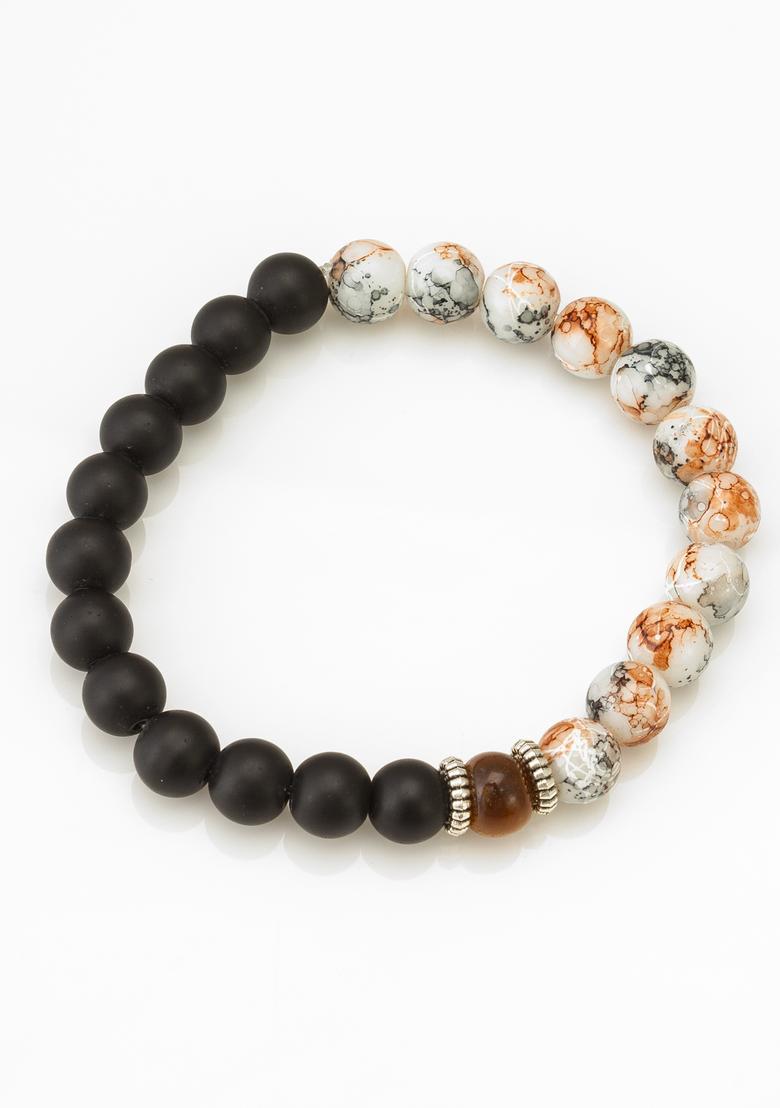 Multicolor Beads Alloy Bracelet - Indya