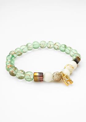 Turquoise Beads Alloy Bracelet
