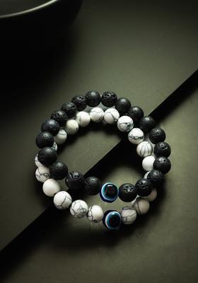 Multicolor Beads Alloy Bracelet