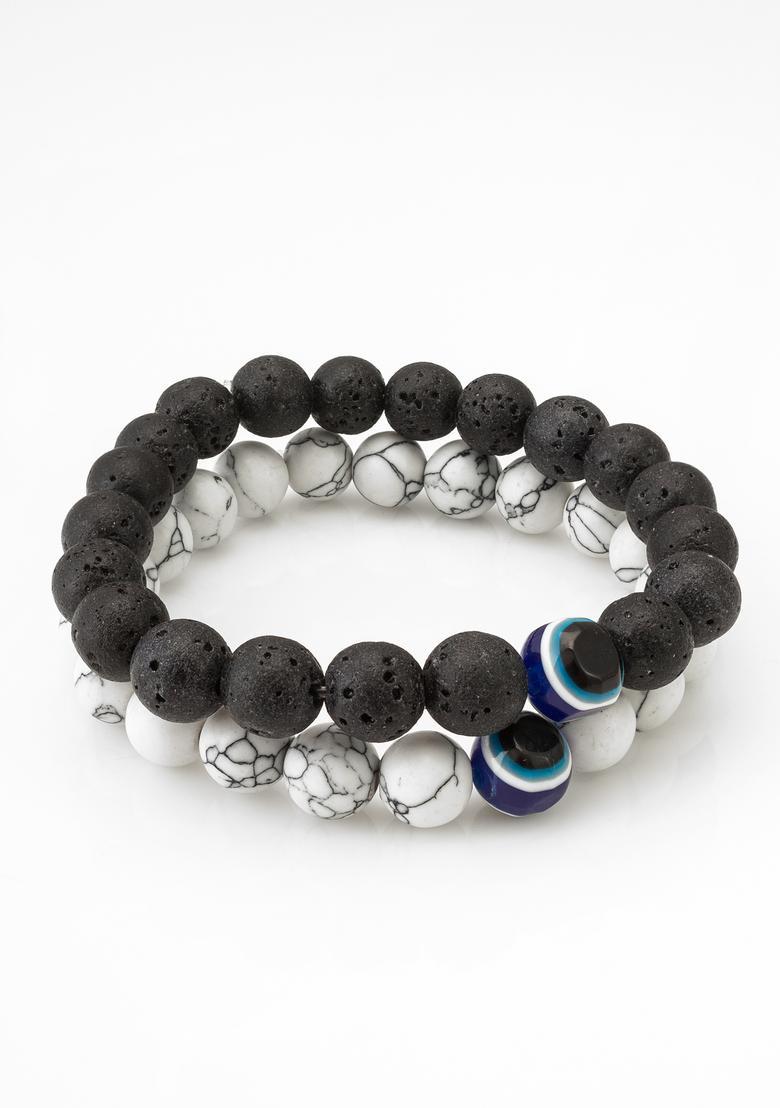 Multicolor Beads Alloy Bracelet - Indya