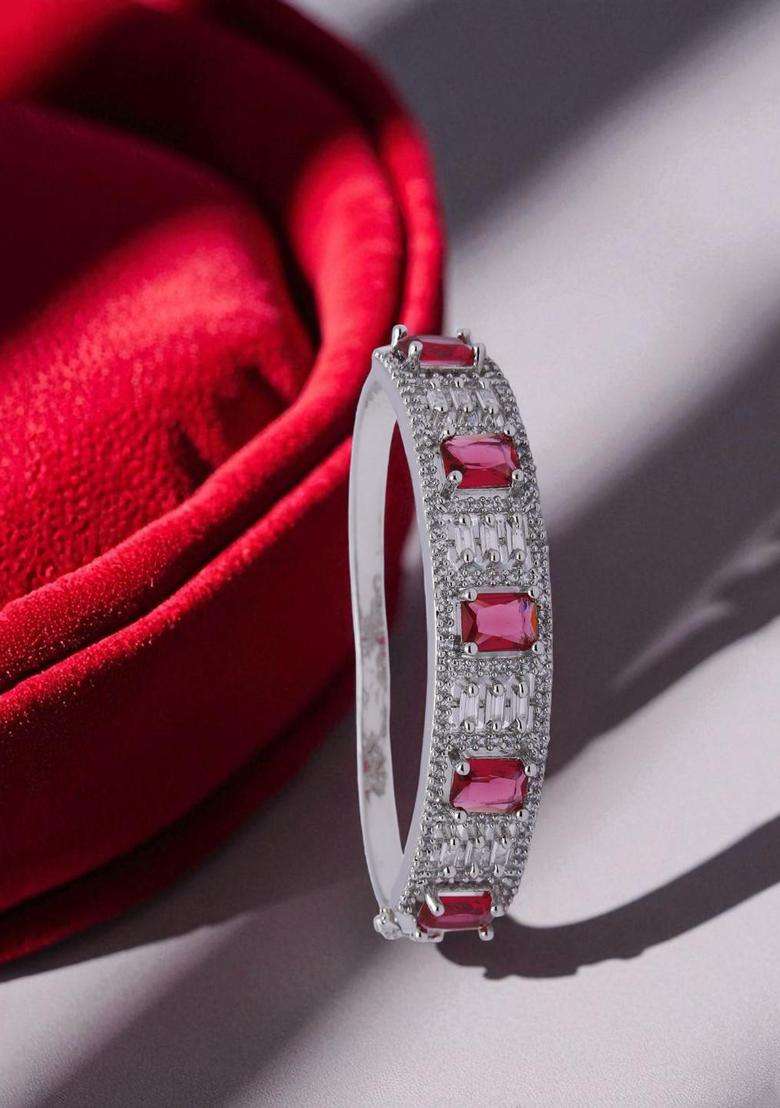 Magenta Brass Bracelet - Indya