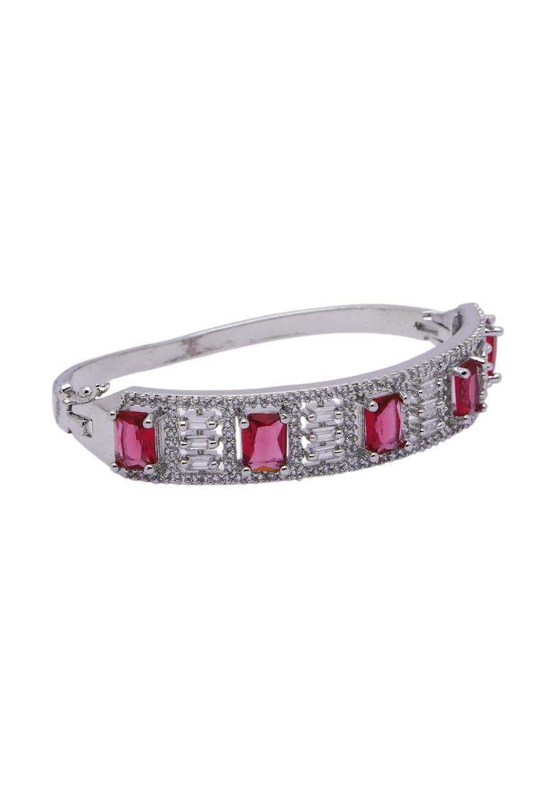 Magenta Brass Bracelet - Indya