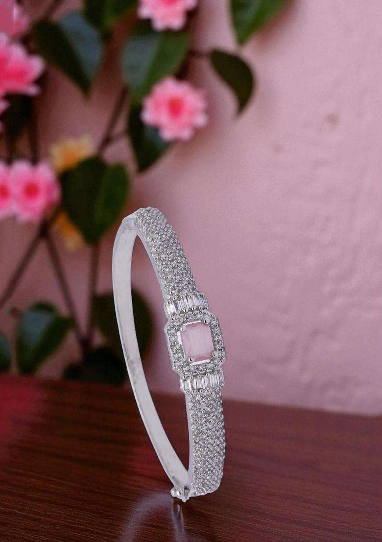 Pink Brass Bracelet - Indya