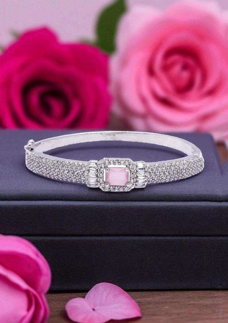 Pink Brass Bracelet - Indya