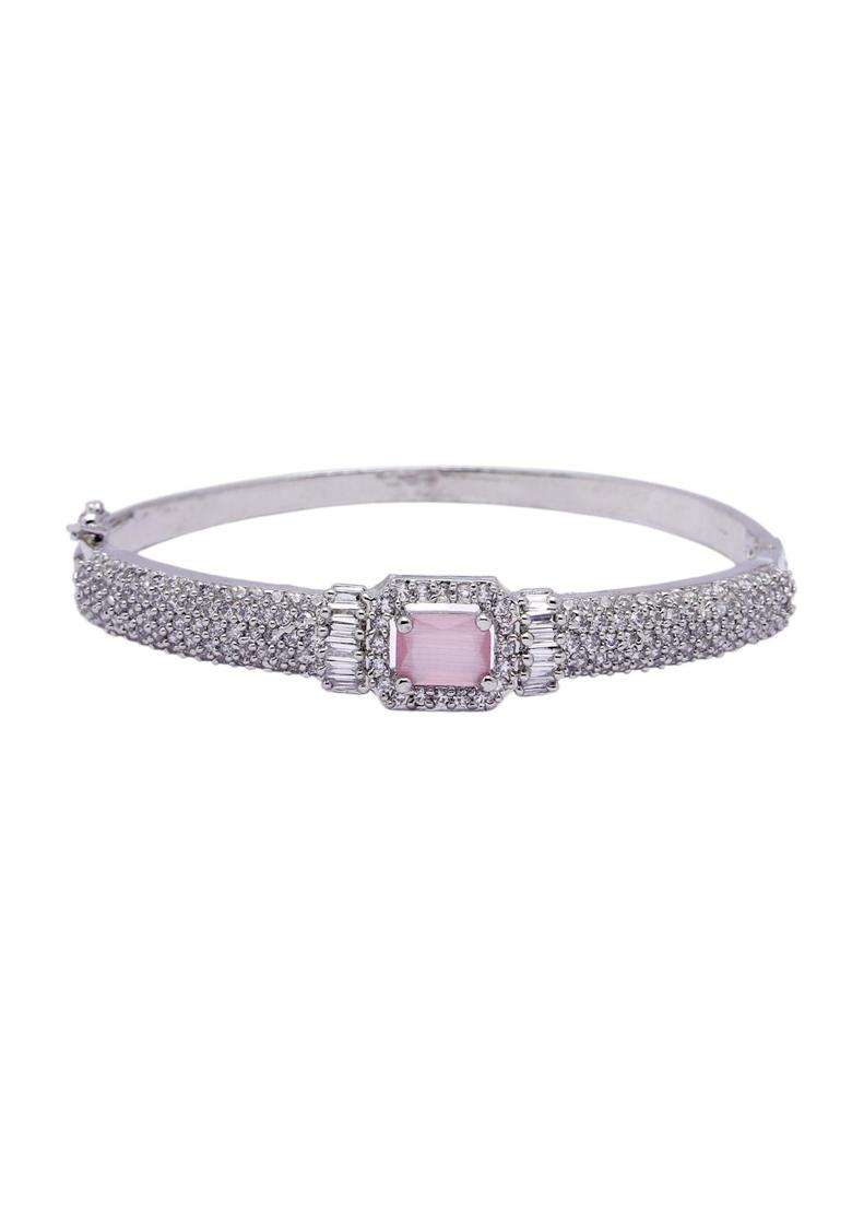 Pink Brass Bracelet - Indya