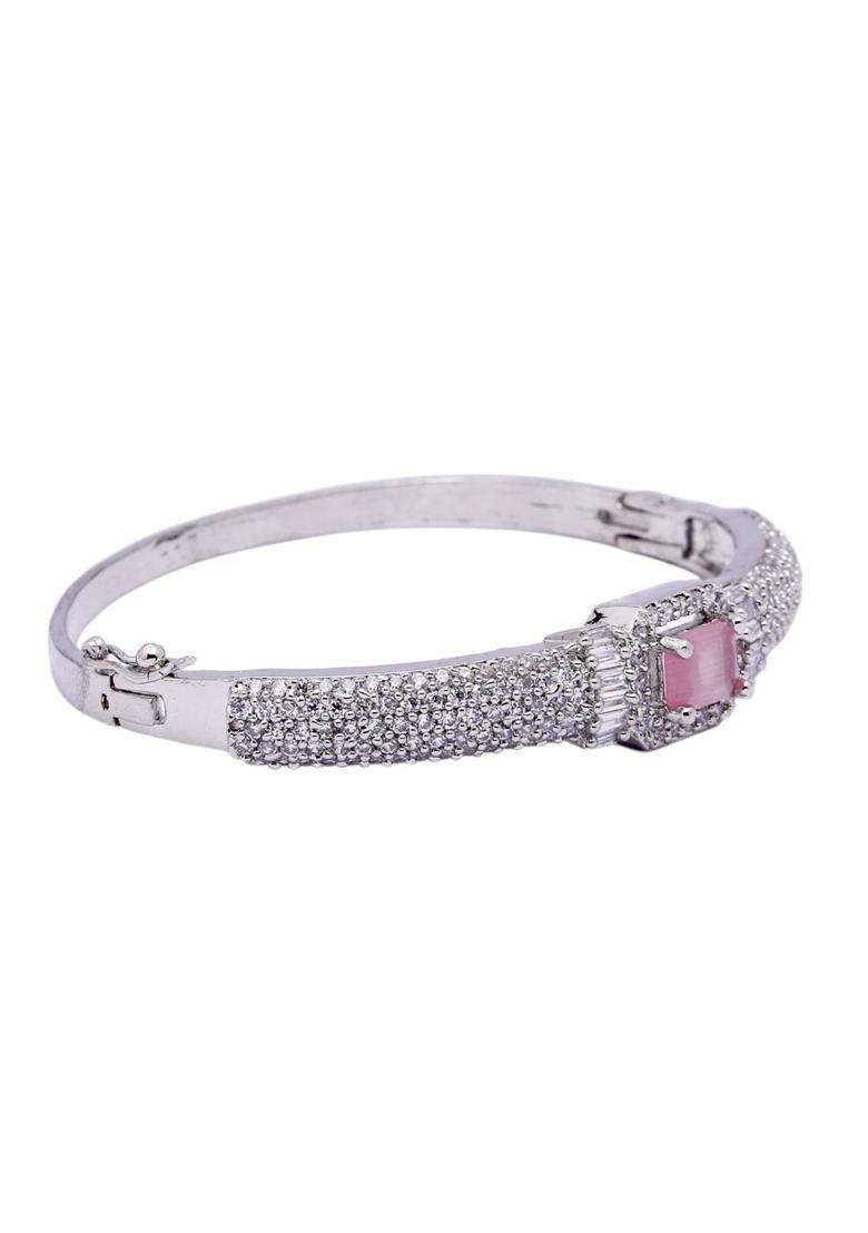 Pink Brass Bracelet - Indya
