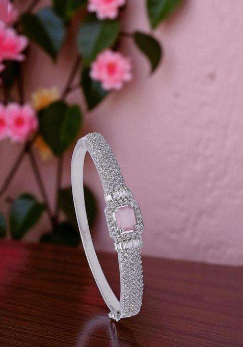 Pink Brass Bracelet