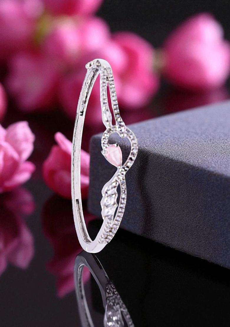 Pink Brass Bracelet - Indya